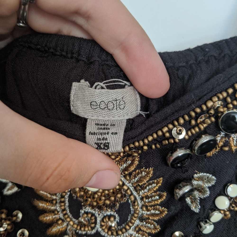 Urban Outfitters (Ecote) Beaded Cropped Cami - Picture 3 of 3